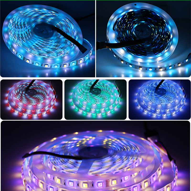 DC12V 16.4ft/5M 5050 RGBWW+CW LED Strip Light Kit,90LEDs/M, With 44key IR Remote Controller, Color Changing LED Light Strip DC12V 16.4ft/5M 5050 RGBWW+CW LED Strip Light Kit,90LEDs/M, With 44key IR Remote Controller, Color Changing LED Light Strip